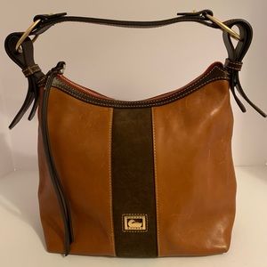Dooney & Bourke Maya Florentine Hobo Leather Bag Purse